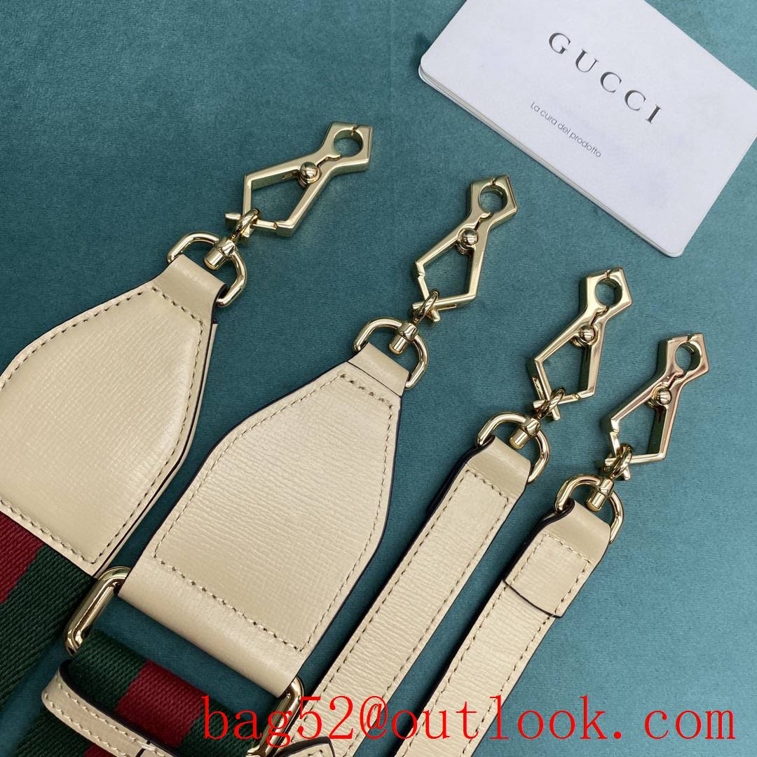 Gucci GG Ophidia imported fireproof and waterproof material Dome shape classic double G collocation light green shoulder handbag