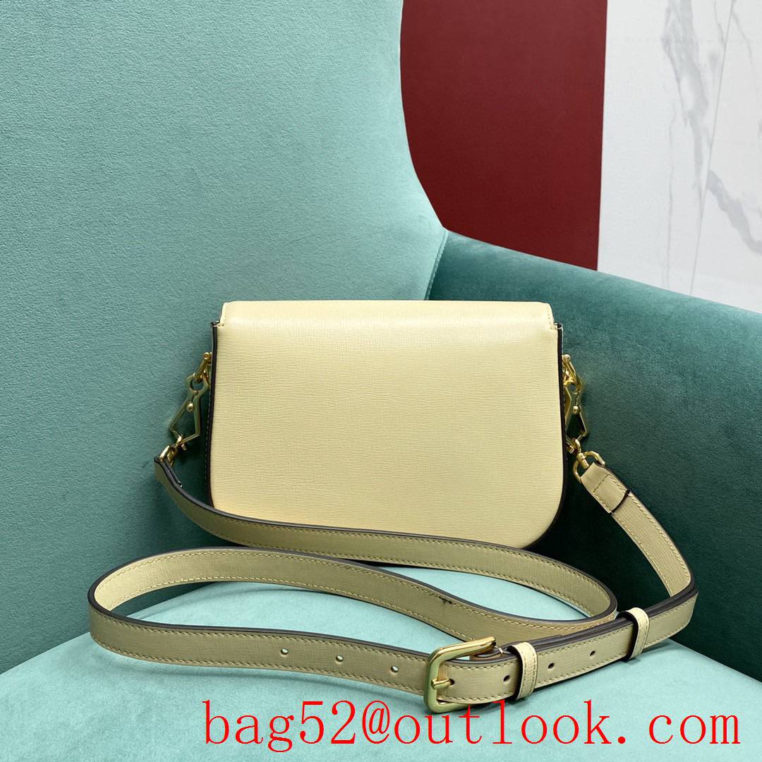 Gucci GG Ophidia imported fireproof and waterproof material Dome shape classic double G collocation light green shoulder handbag