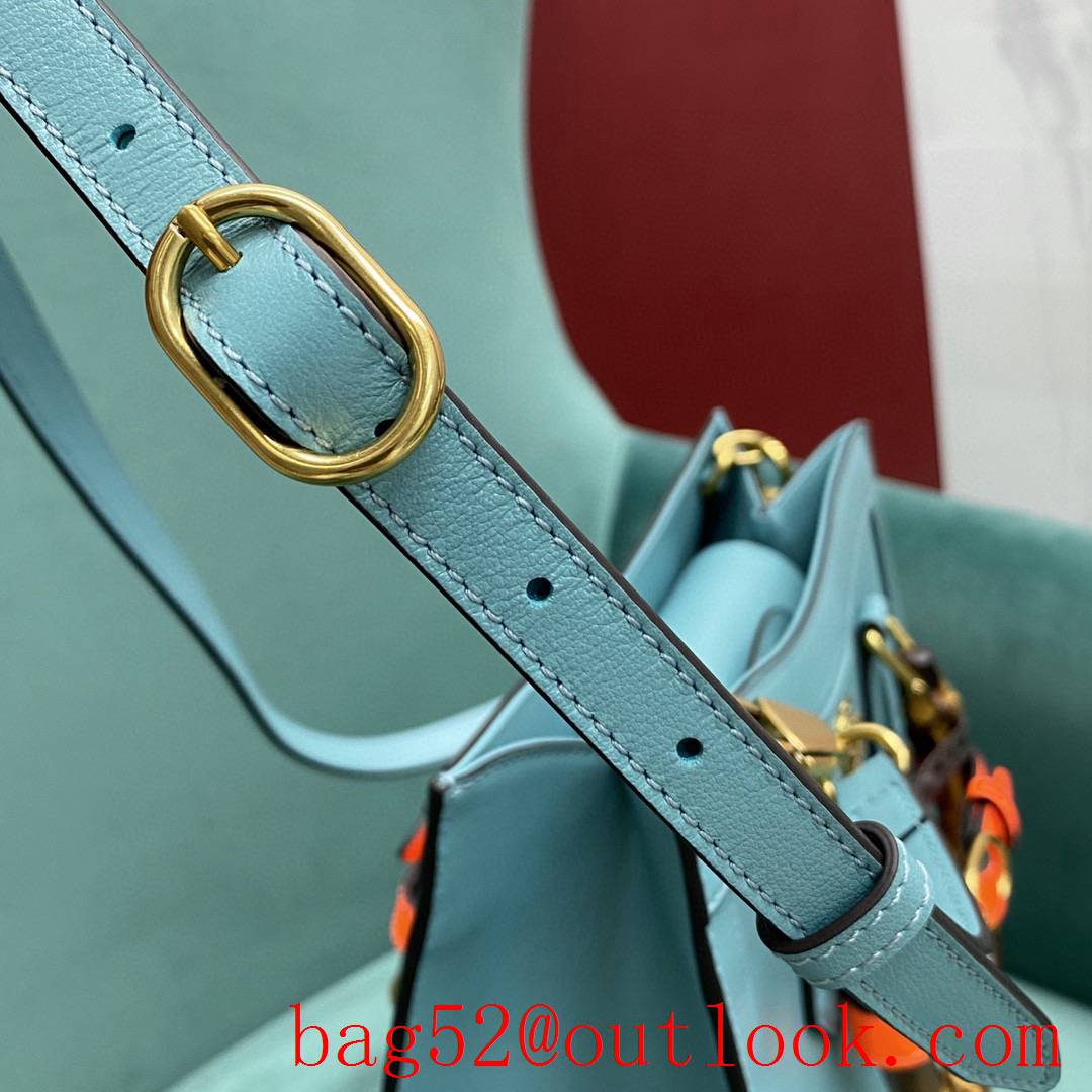 Gucci sky blue Diana Bamboo Medium women's handbag