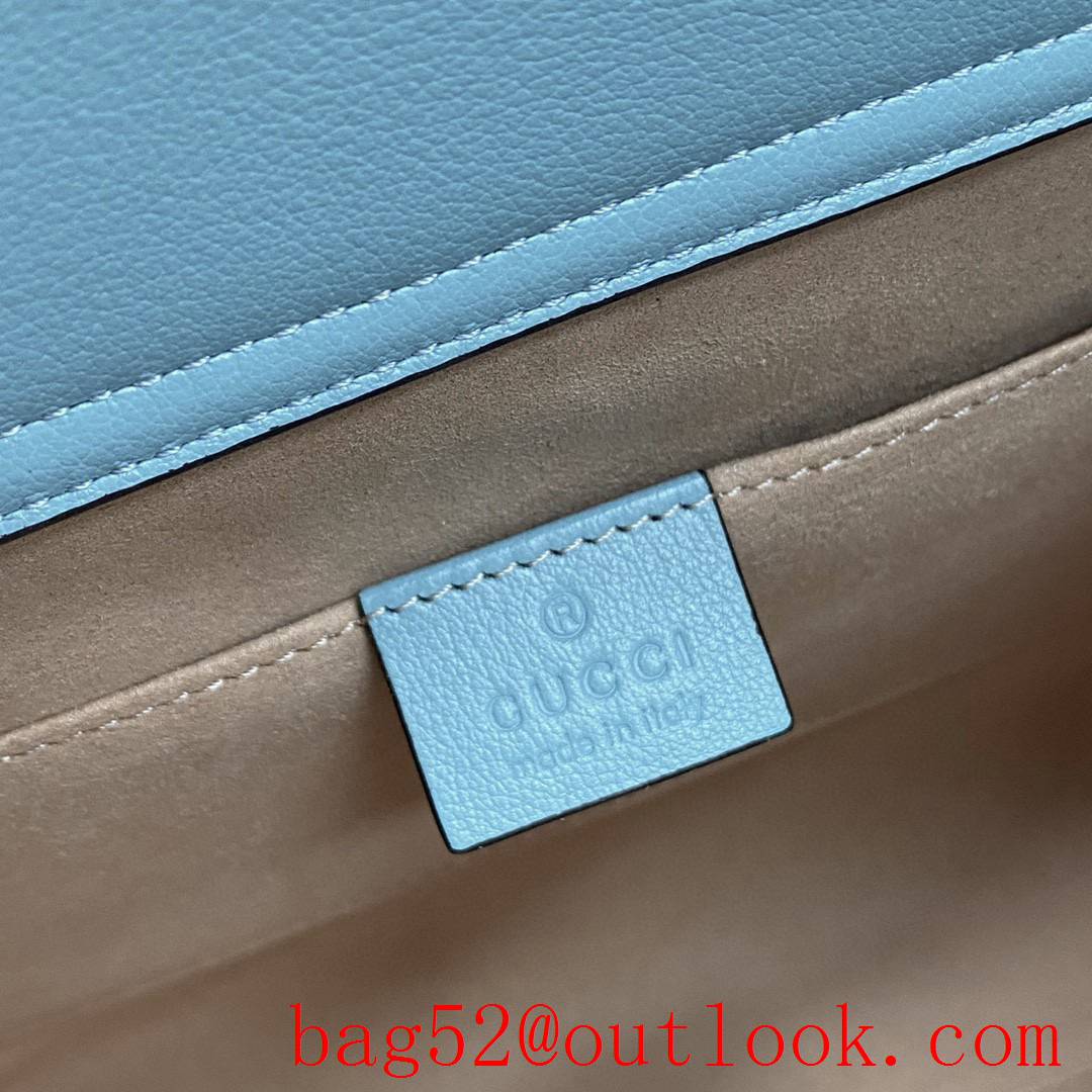 Gucci sky blue Diana Bamboo Medium women's handbag