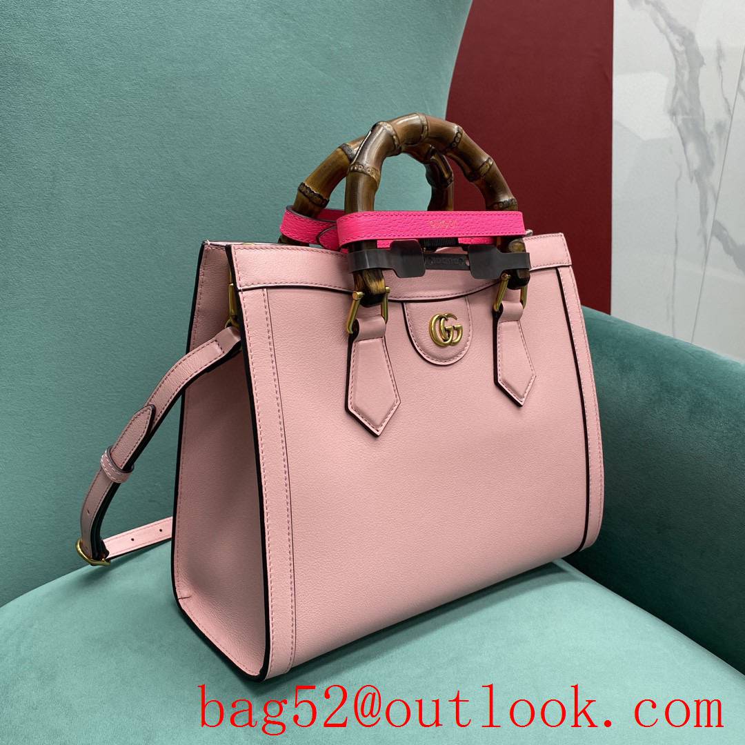 Gucci Diana Bamboo Medium women's pink handbag