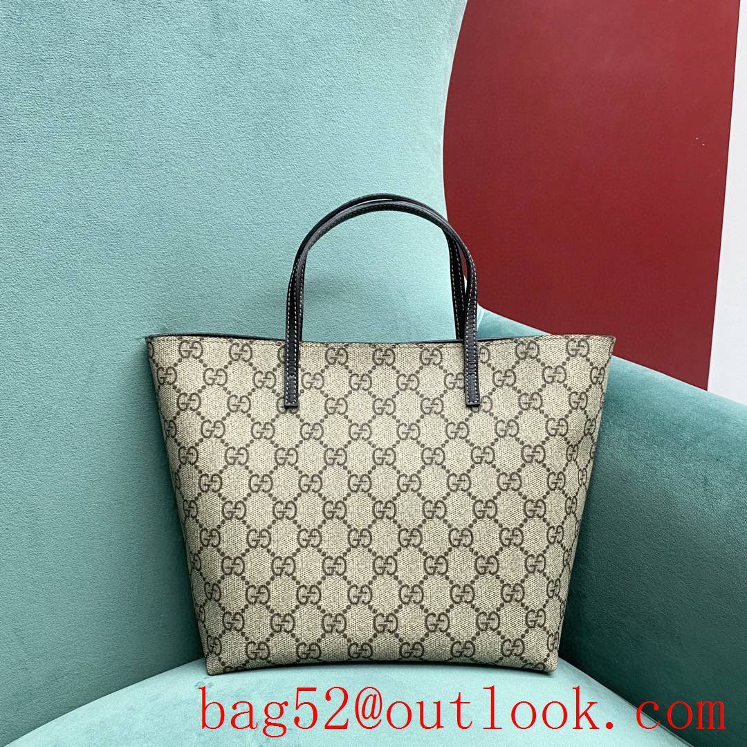 Gucci leather ladybug pattern medium tote women's handbag