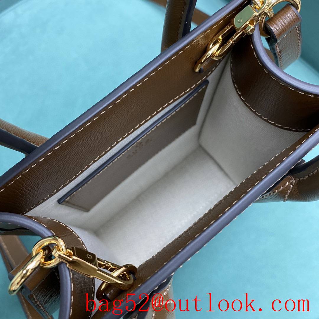 Gucci vertical brown tote shoulder women's handbag