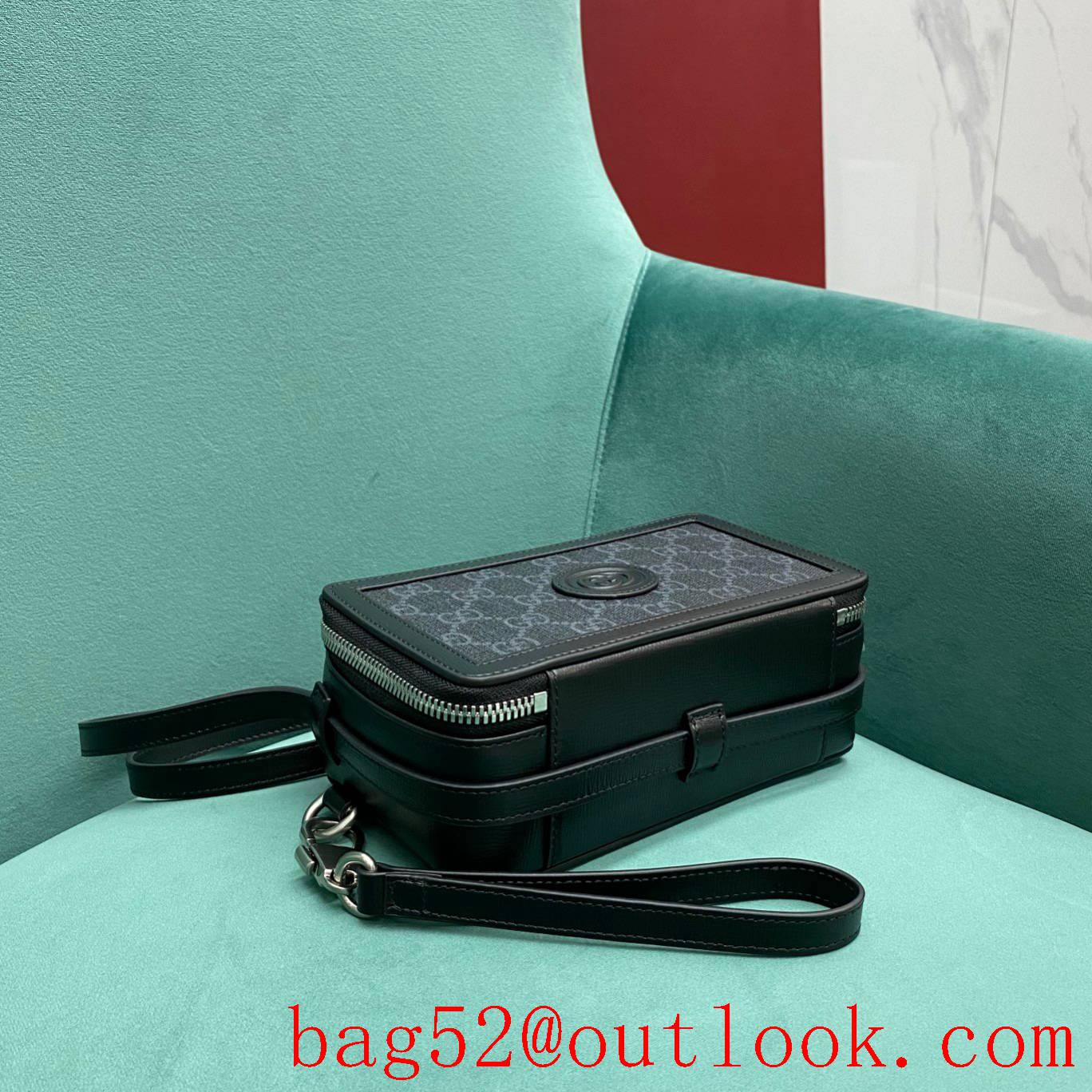 Gucci brown medium retro shoulder crossbody black handbag