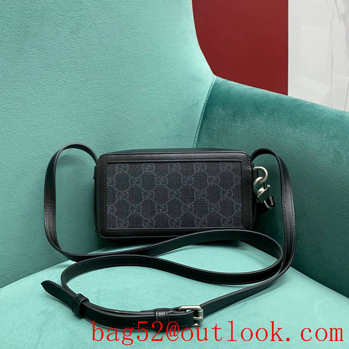 Gucci brown medium retro shoulder crossbody black handbag