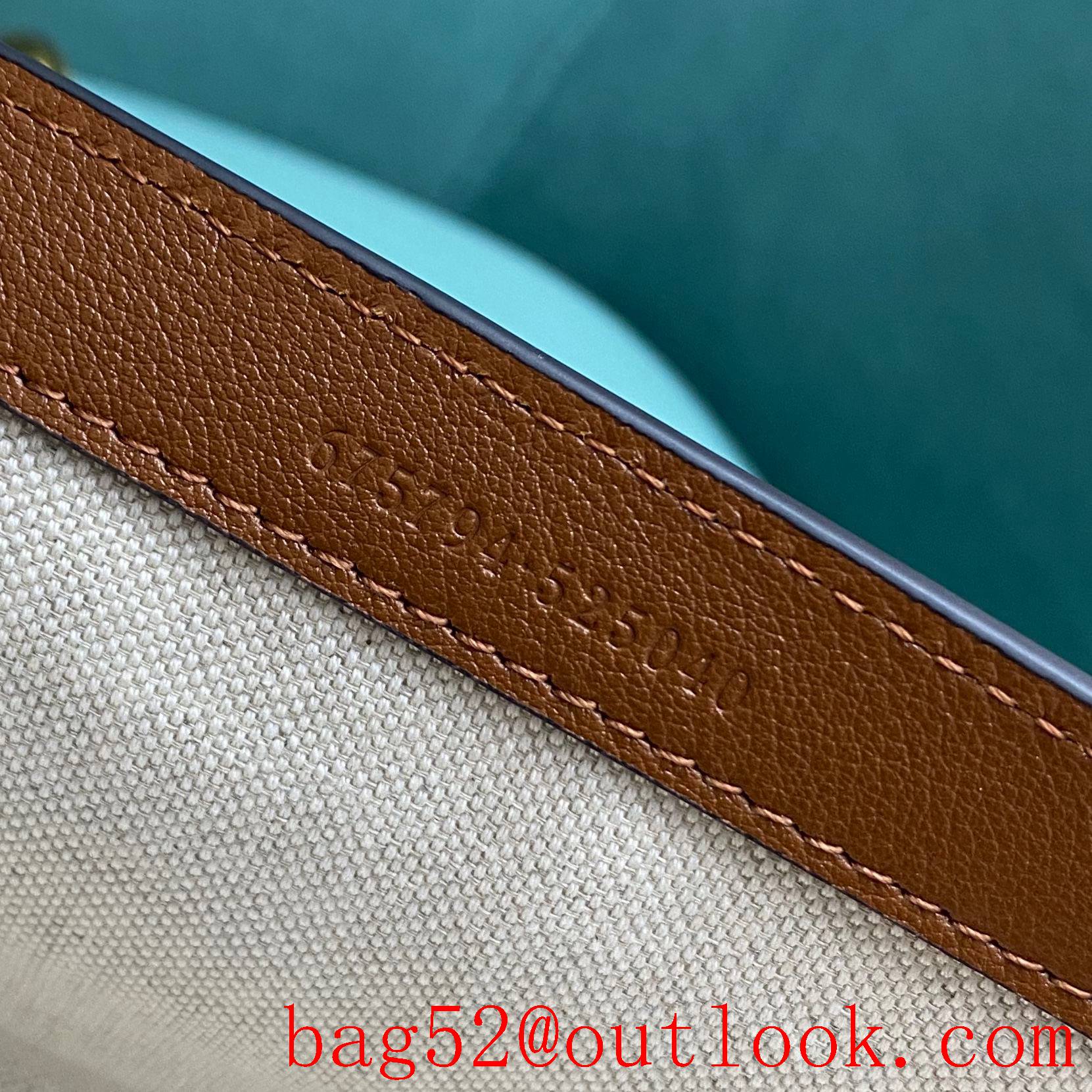 Gucci leather Bamboo chain brown shoulder handbag