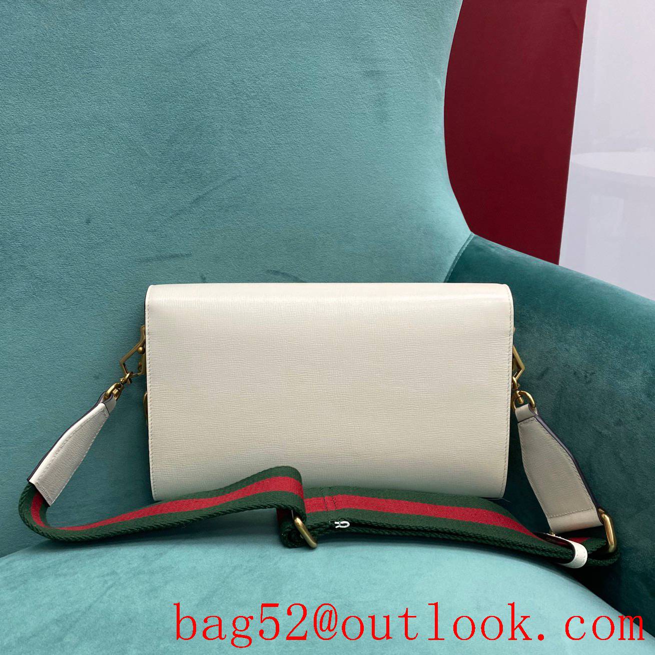 Gucci 1955 Chain Envelope white underarm handbag