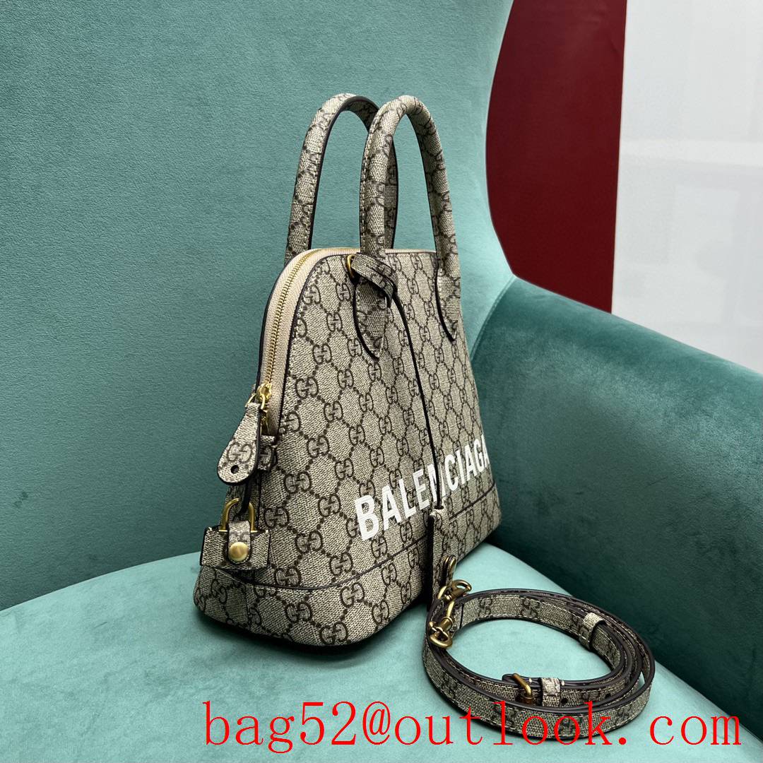 Gucci & Balenciaga joint shell chain shoulder handbag