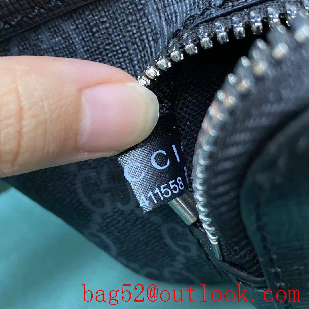 Gucci Retro Belt medium black chest metal buckle handbag