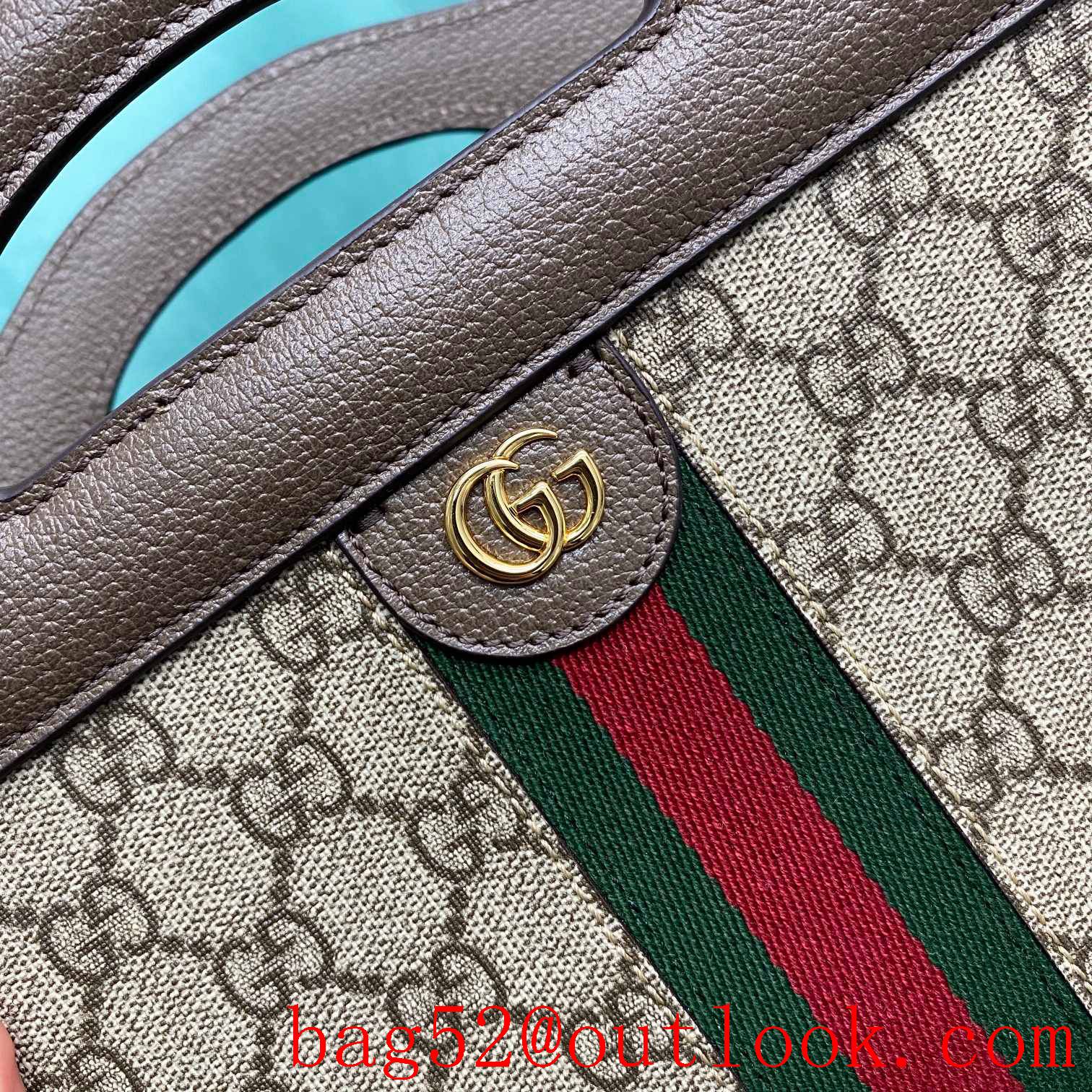 Gucci tote envelope brown shoulder double G handbag