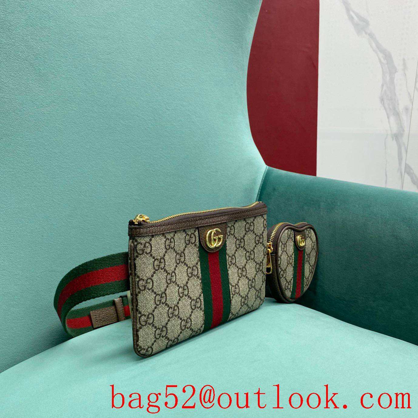 Gucci Square Heart Double mother handbag