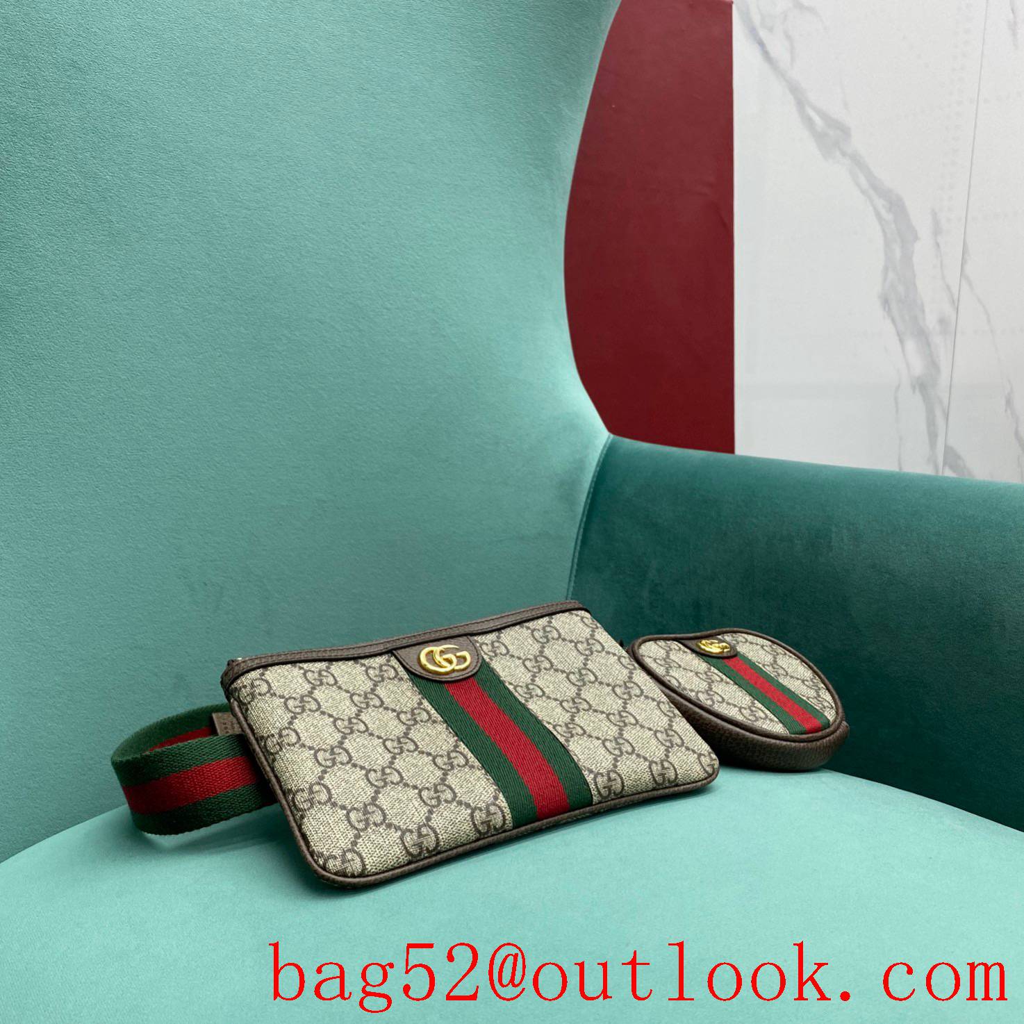 Gucci Square Heart Double mother handbag