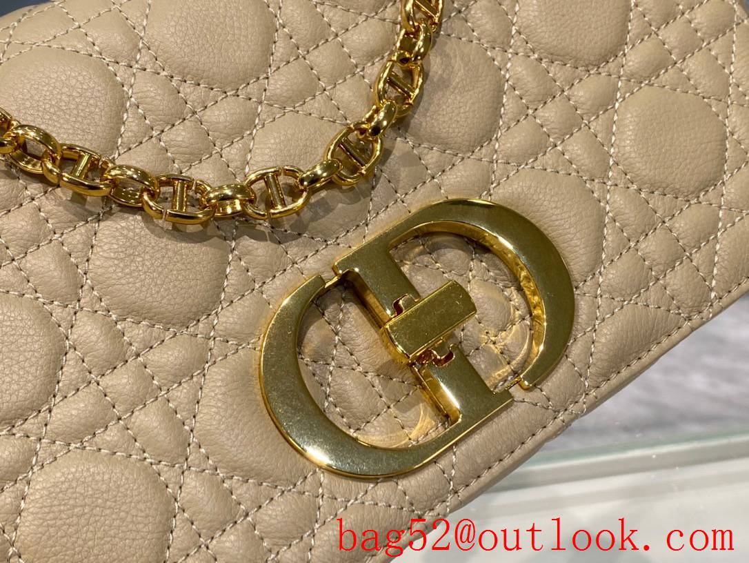 Dior medium apricot chain shoulder Metal CD bag