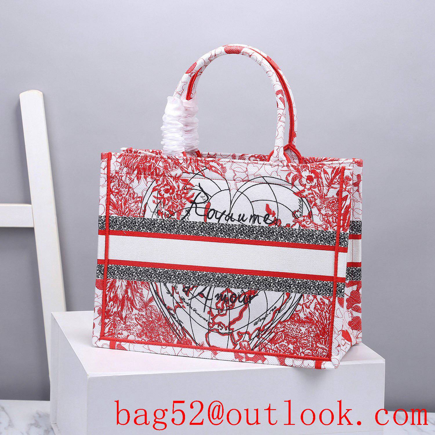 Dior red big heart Chinese Valentine's Day limited edition Dioramour book tote small handbag