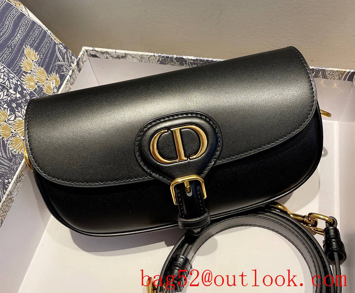 Dior Underarm Exquisite Handsome Hand Calfskin Premium Wear-Resistant Adjustable Shoulder Strap Large Capacity black bobby shoul