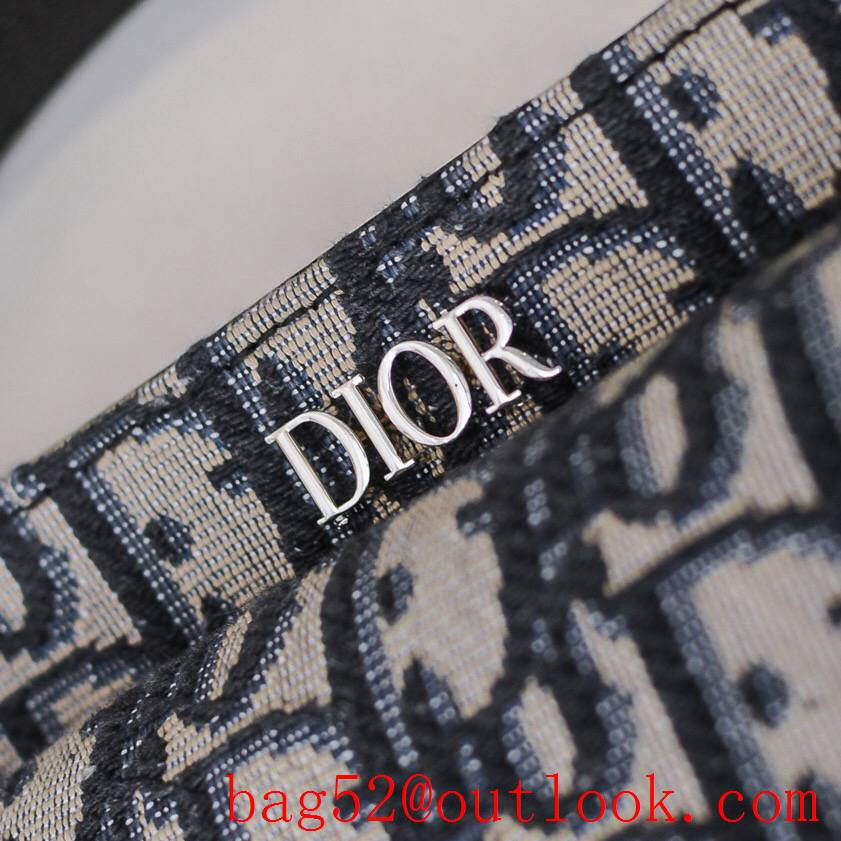 Dior shoulder crossbody The latest men's classic pattern full body logo canvas dumpling black medium bag