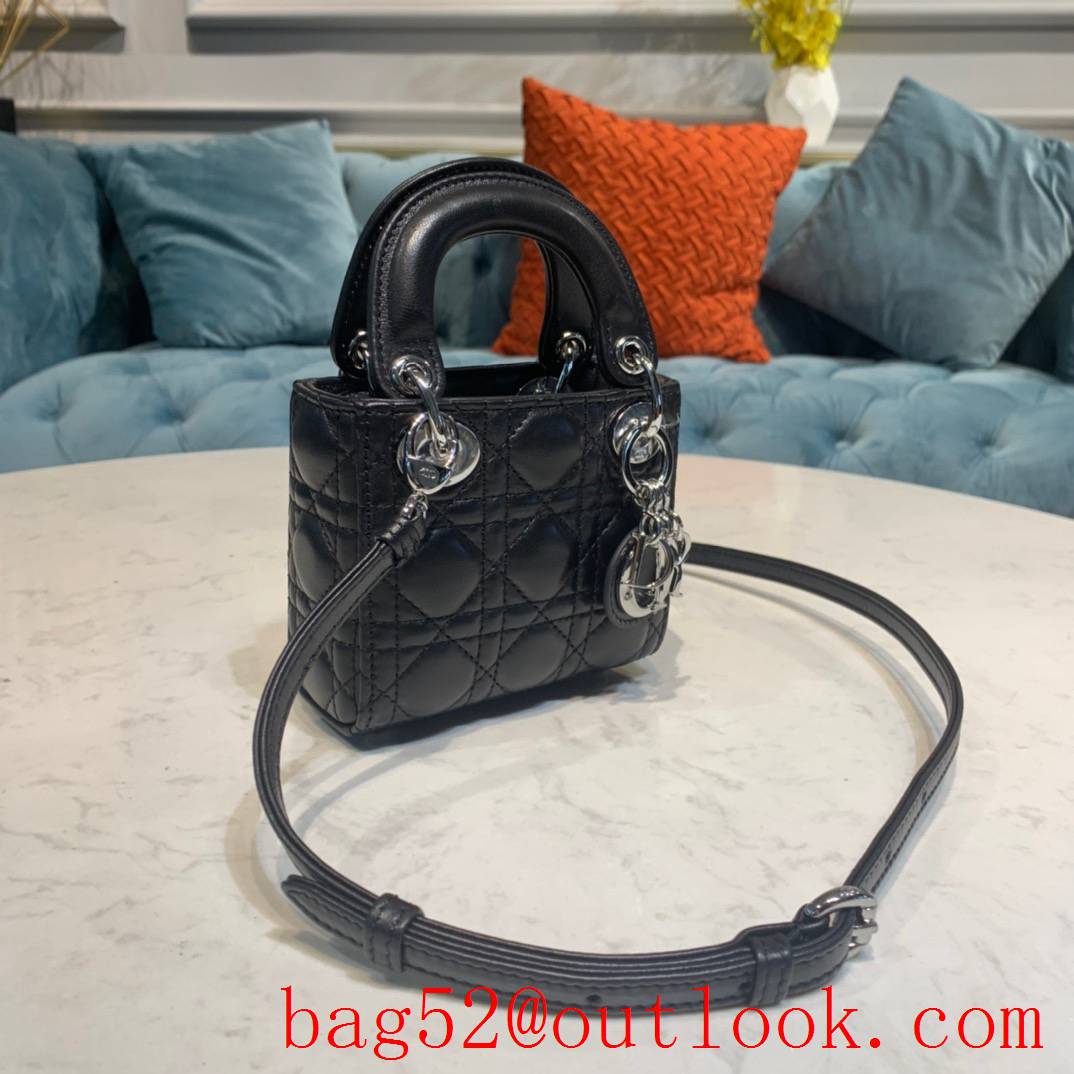 Dior Super Mini Diana Bag Black D??? ???? M???? shoulder tote bag