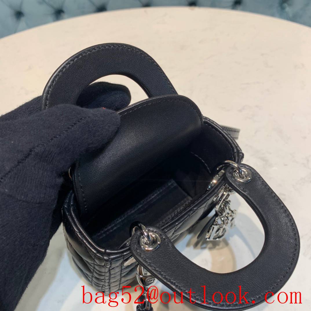 Dior Super Mini Diana Bag Black D??? ???? M???? shoulder tote bag