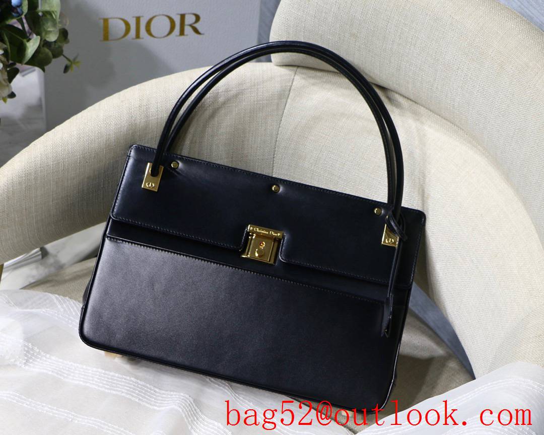 Dior new Parisienne bag Vintage Design Practical Features Smooth Calfskin Closure black handbag