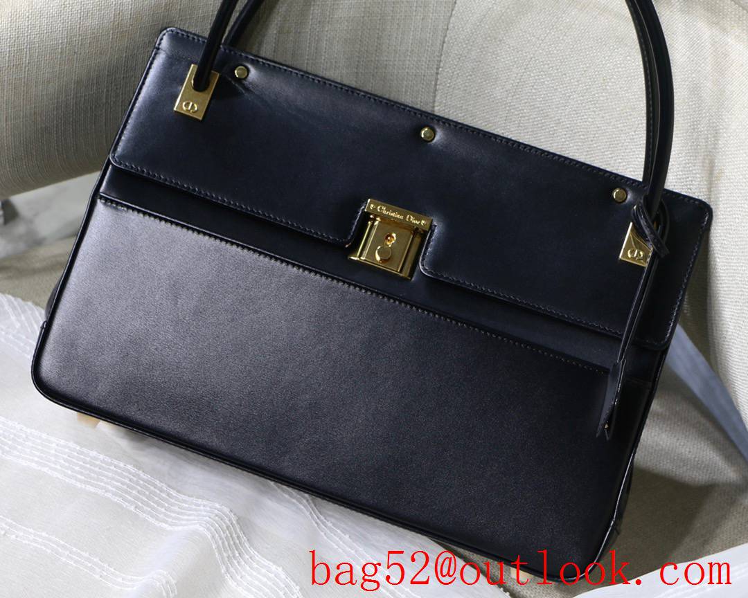 Dior new Parisienne bag Vintage Design Practical Features Smooth Calfskin Closure black handbag