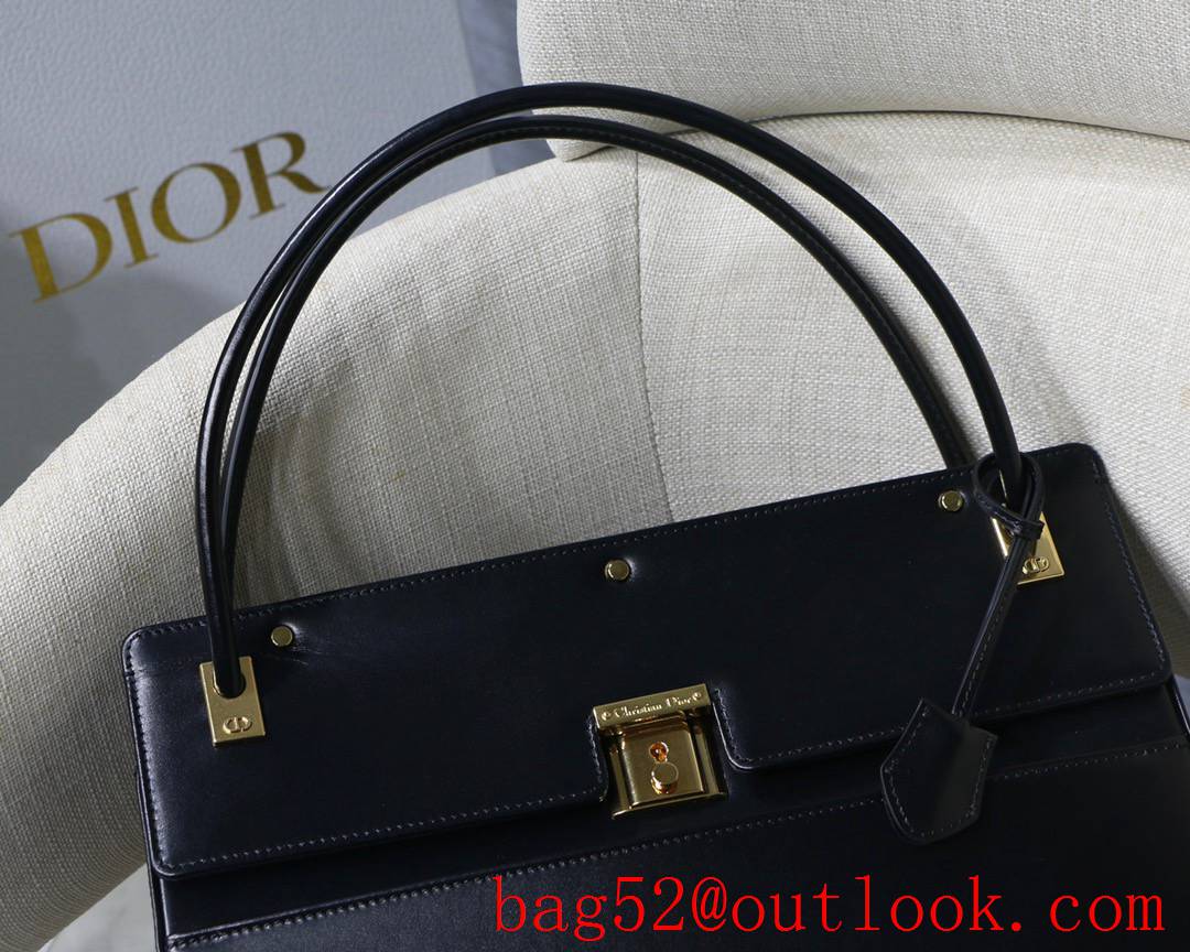 Dior new Parisienne bag Vintage Design Practical Features Smooth Calfskin Closure black handbag