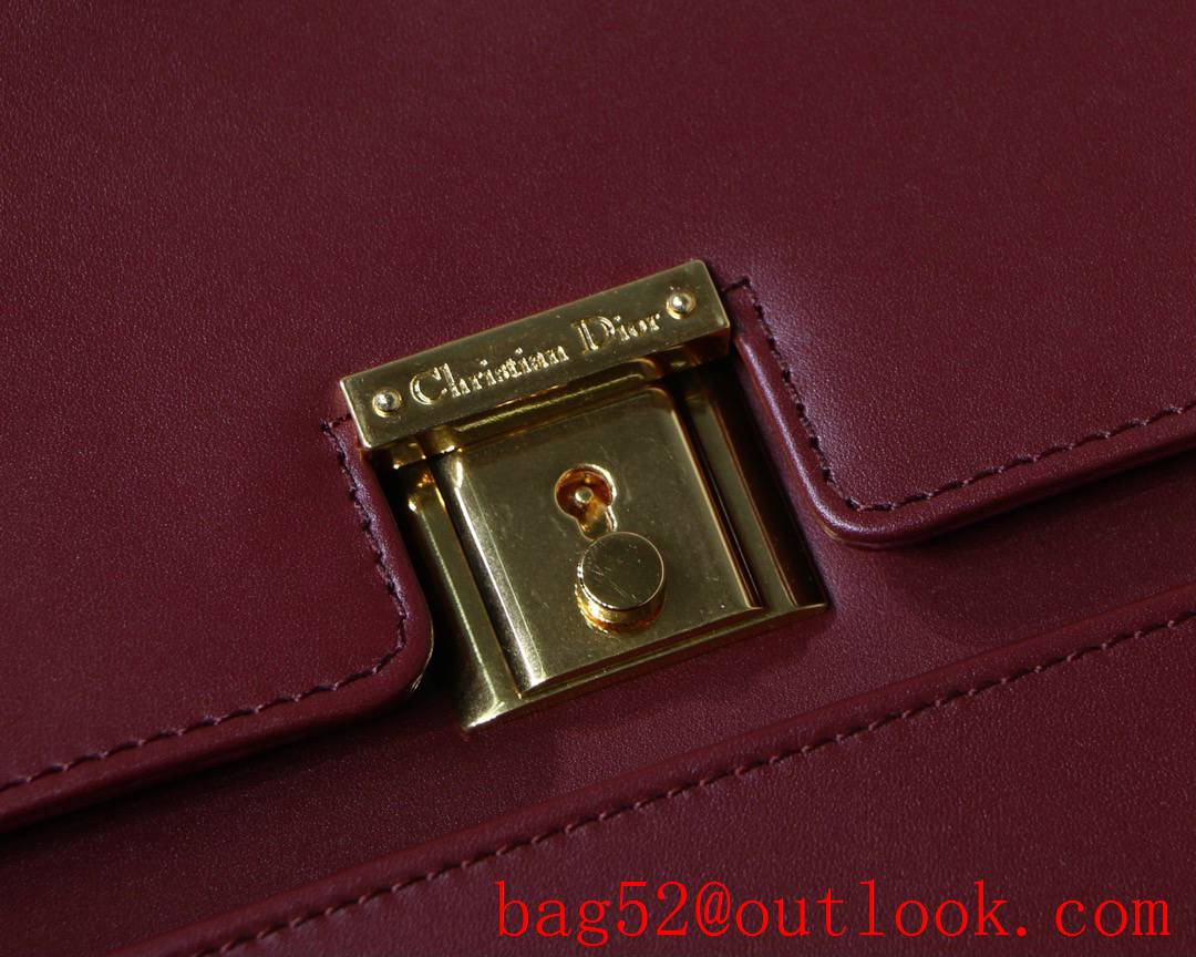 Dior new Parisienne bag Vintage Design Practical Features Smooth Calfskin Closure winered handbag