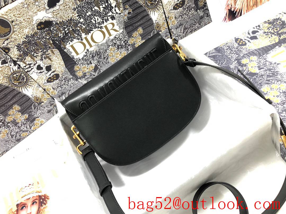 Dior Medium Bobby in Plain Leather ShoulderStyle black bag