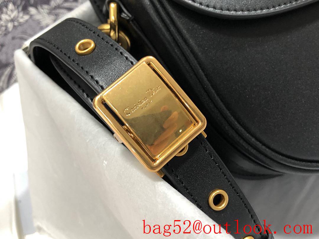 Dior Medium Bobby in Plain Leather ShoulderStyle black bag