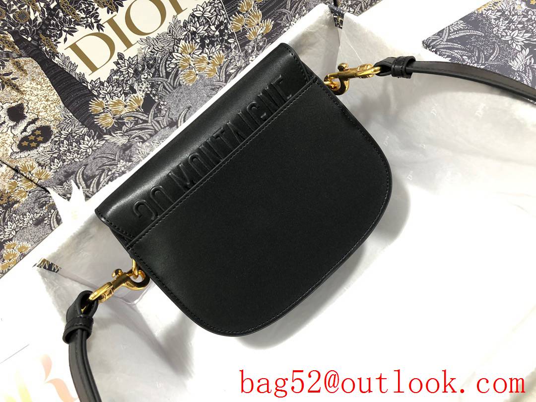 Dior small Bobby in Plain Leather ShoulderStyle black bag