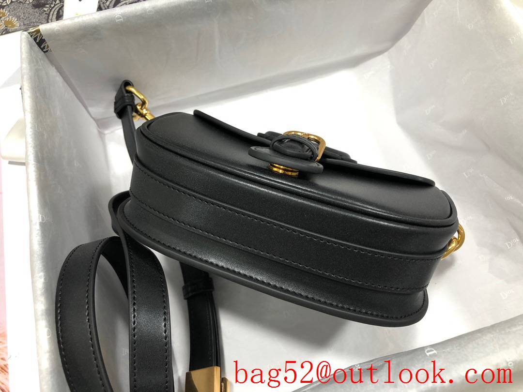 Dior small Bobby in Plain Leather ShoulderStyle black bag