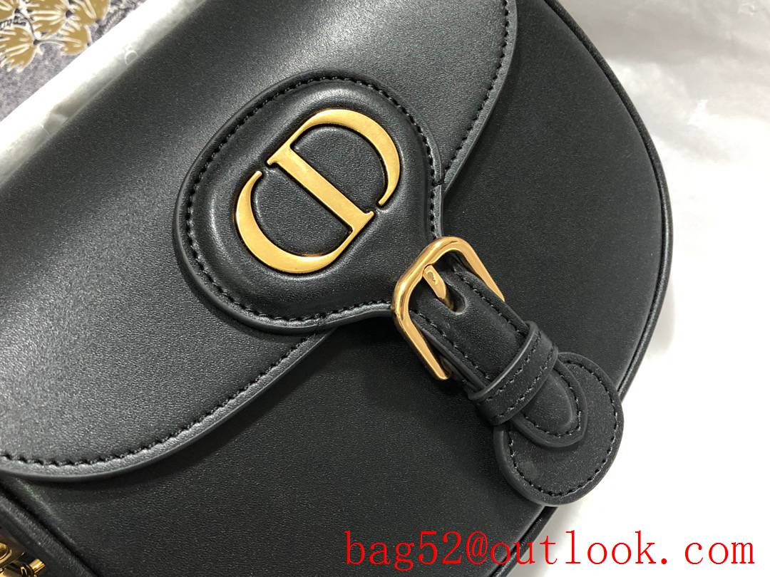 Dior small Bobby in Plain Leather ShoulderStyle black bag