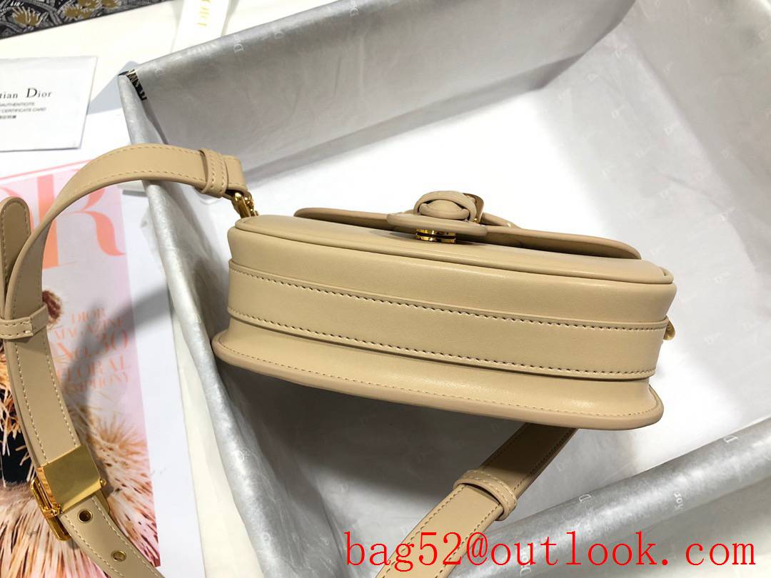 Dior bobby small plainweave cream shoulder leather bag