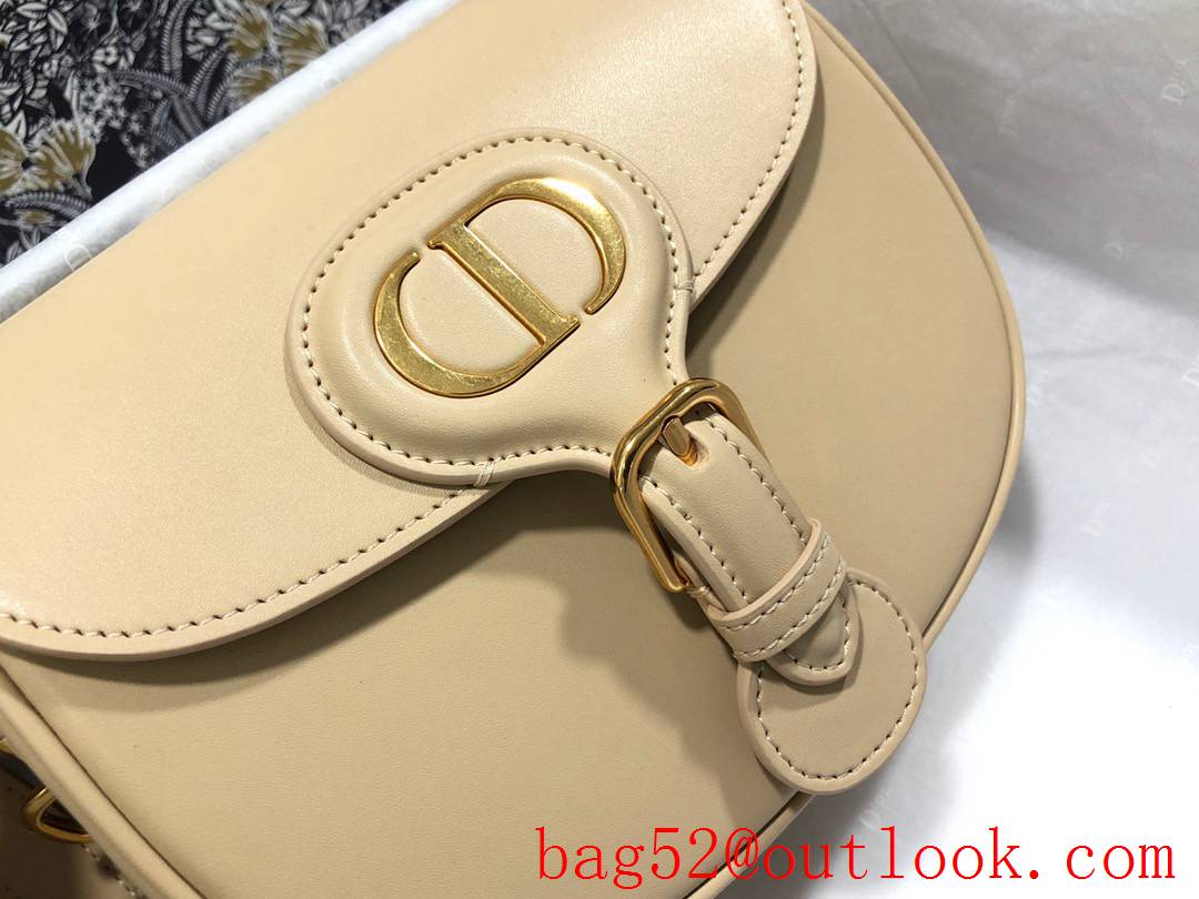 Dior bobby small plainweave cream shoulder leather bag