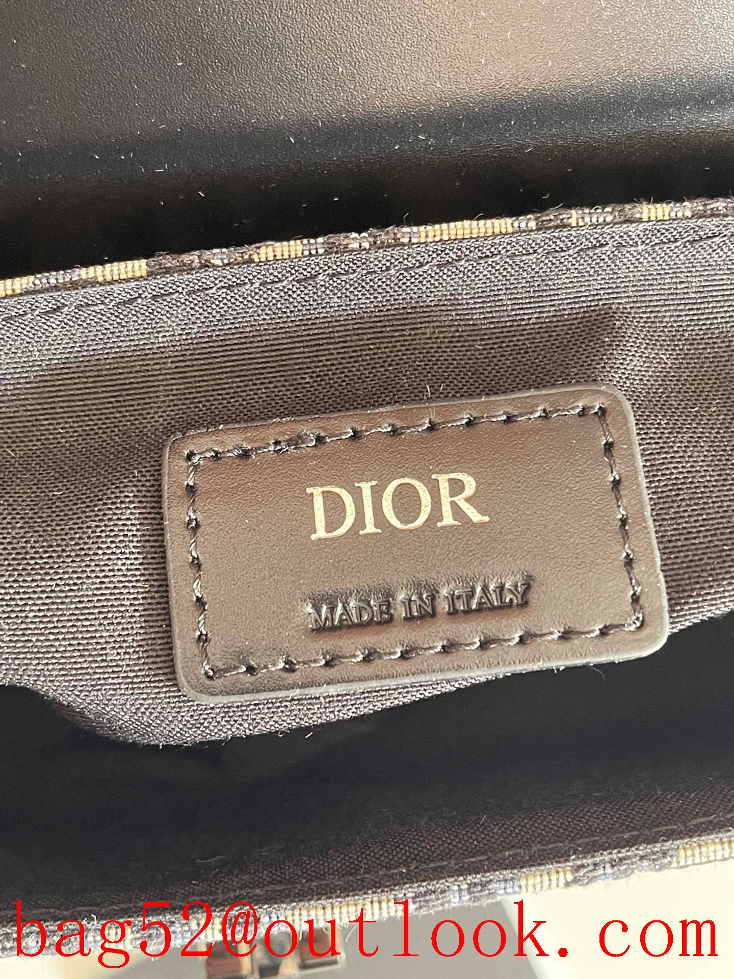 Dior saddle shoulder calfskin leather full body logo crossbody bag