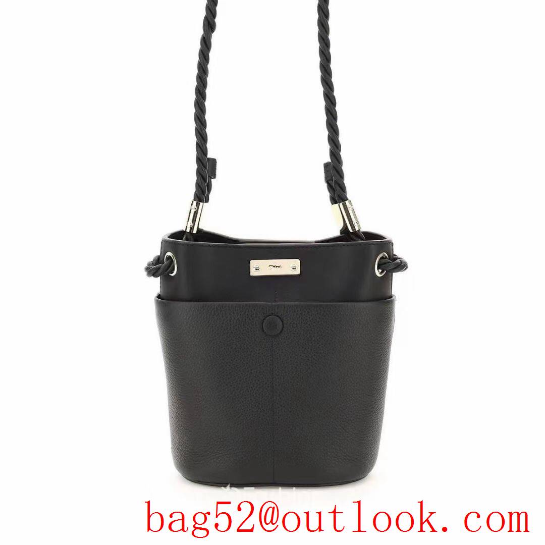 Chole black shoulder key bucket knot handbag bag