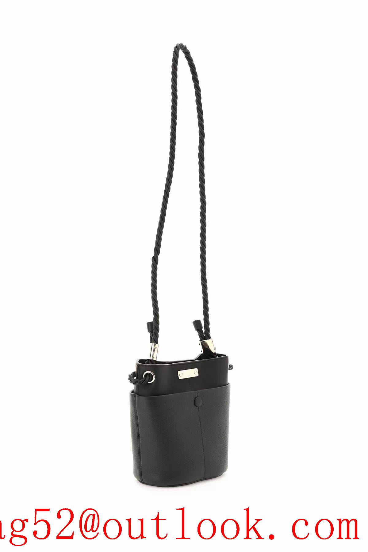 Chole black shoulder key bucket knot handbag bag