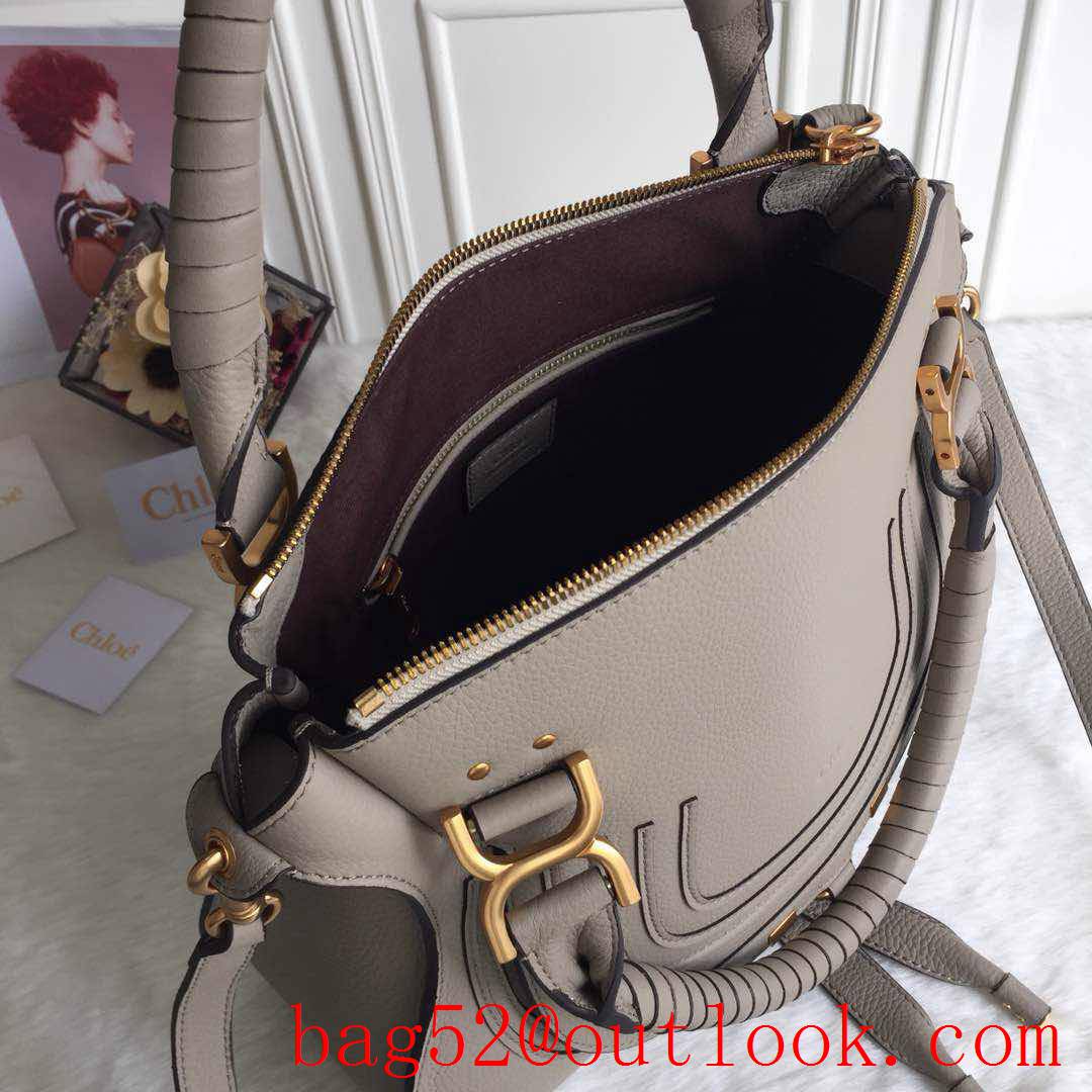 Chole grey large Premium Collector's Edition flap marcie shoulder handbag