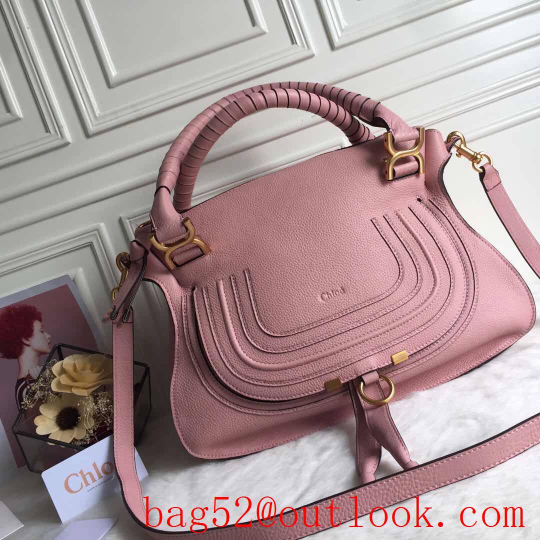 Chole pink medium Premium Collector's Edition flap shoulder marcie handbag