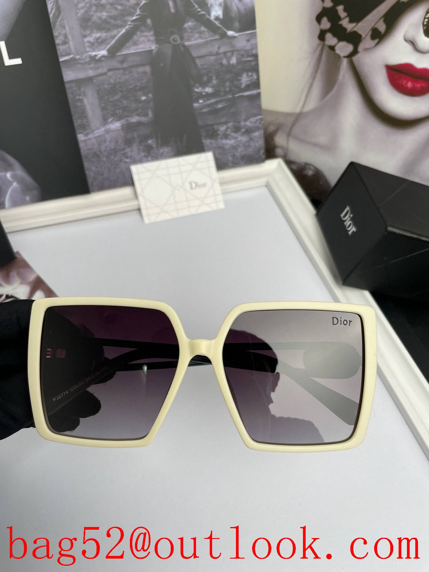 Dior Lady Polarized TR Sliced Frame Sunglasses