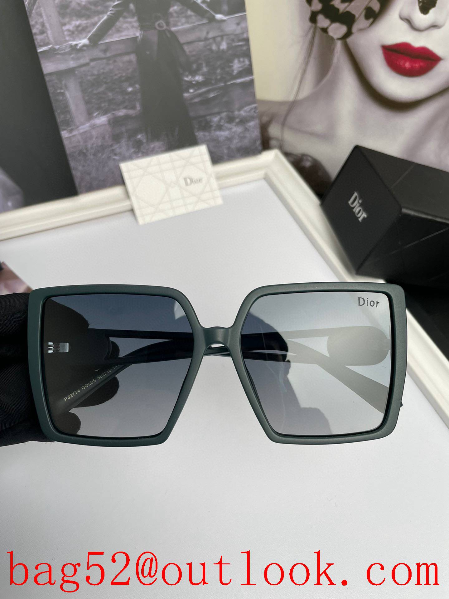 Dior Lady Polarized TR Sliced Frame Sunglasses