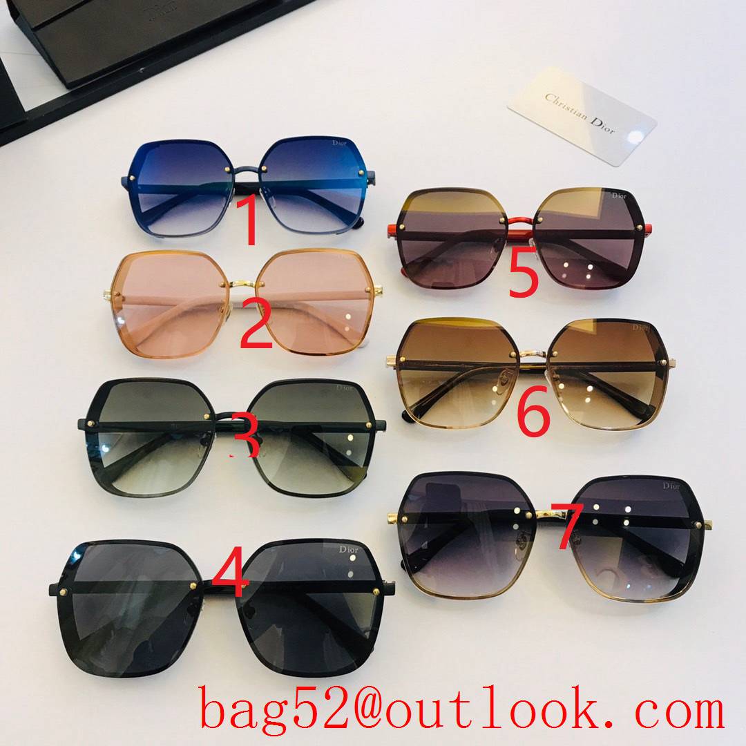 Dior 7 colors Delicate hot lettering accessories with temples sunglasses