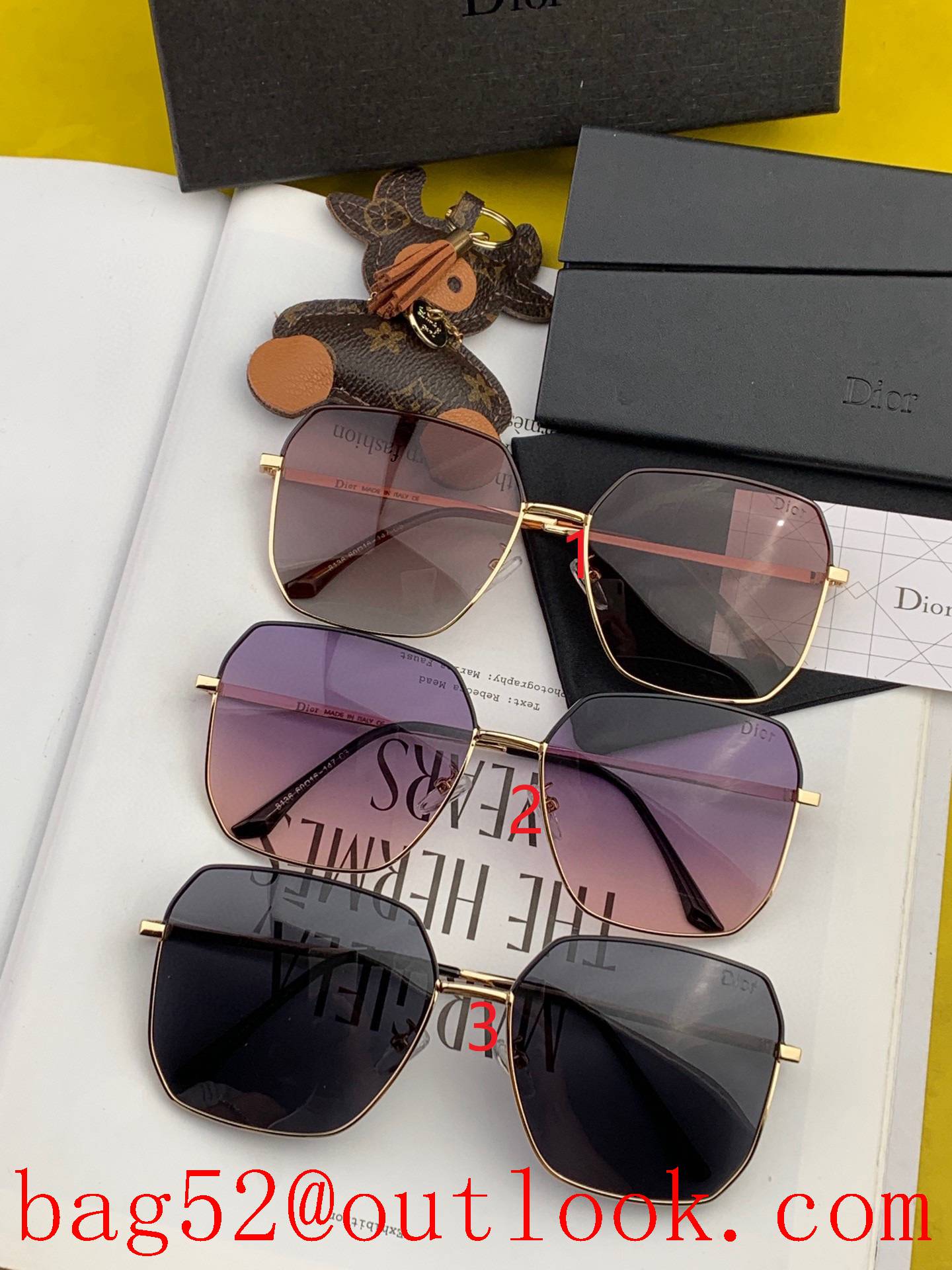 Dior popular fashion square polarized sunglasses