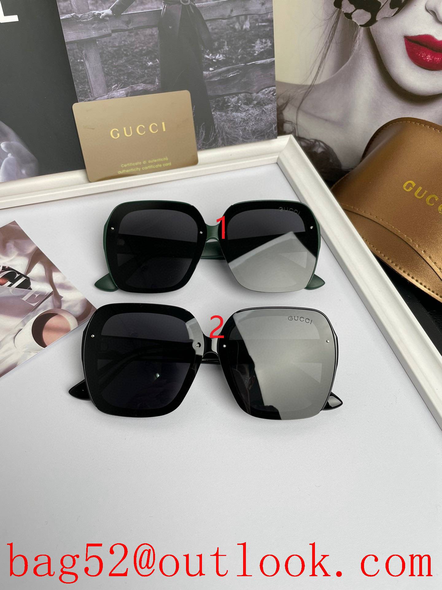 Gucci ladies polarized PC material sunglasses