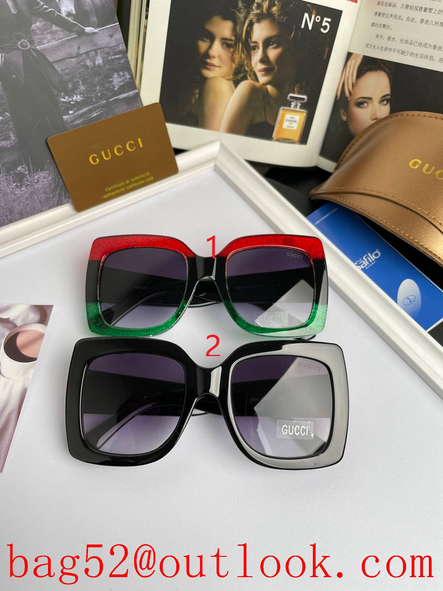 Gucci large frame women's polarized TR sunglasses