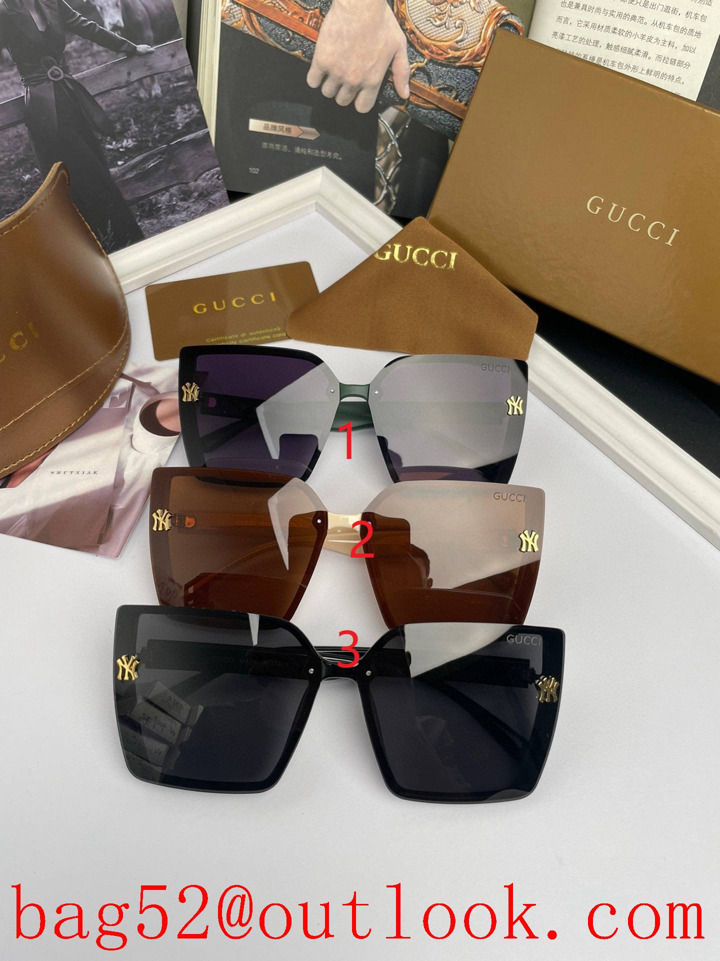 Gucci Original Single Quality Ladies Polarized TR Sunglasses