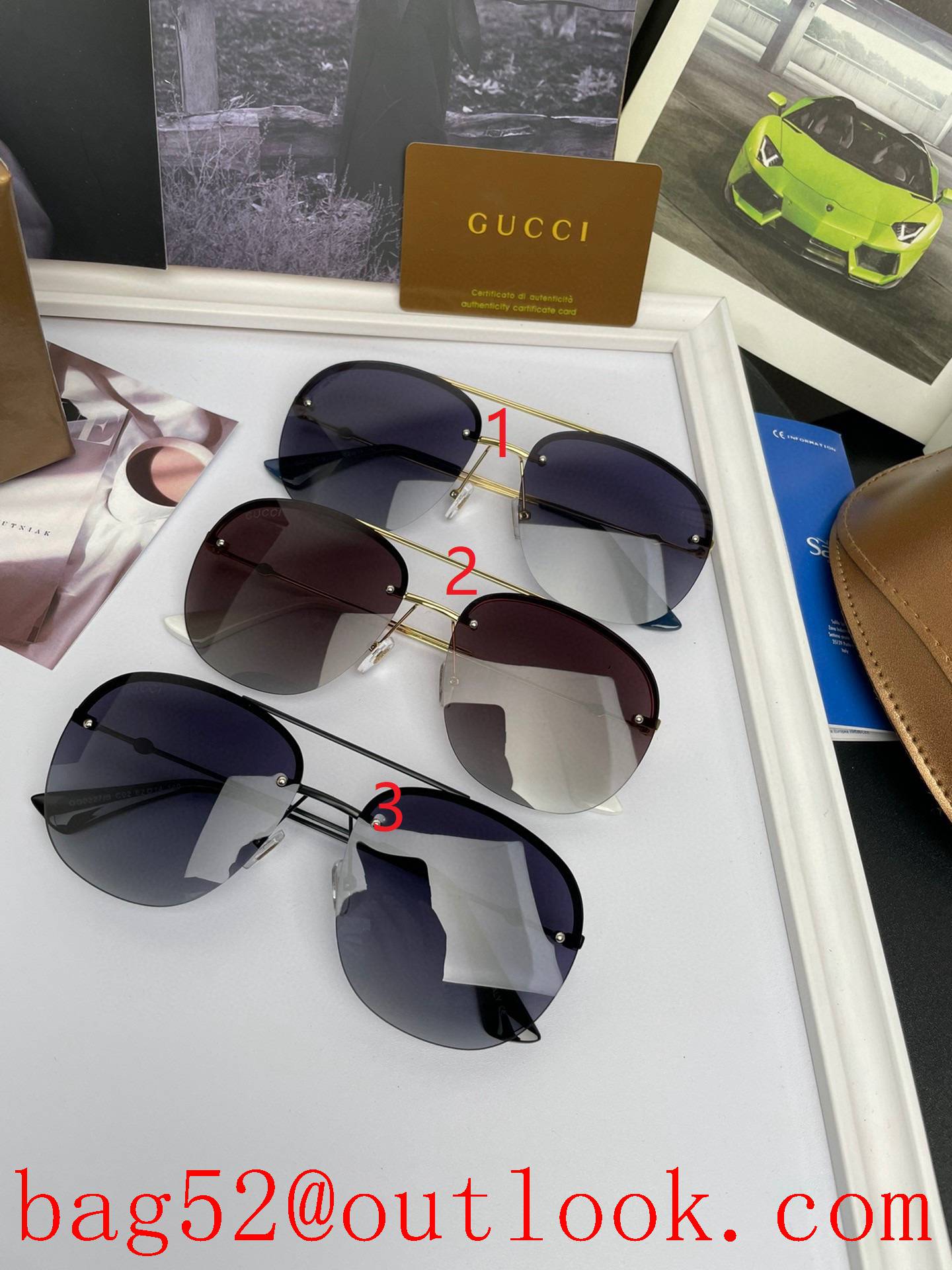 Gucci Bee original single men's and women's same polarized sunglasses