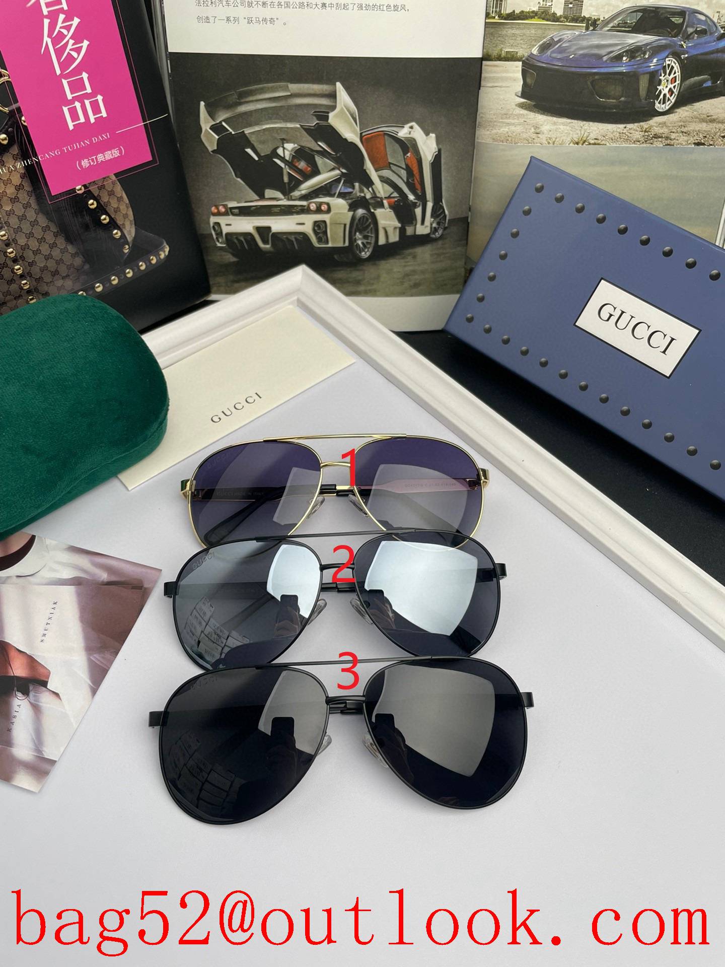 Gucci Original single quality men's and women's polarized sunglasses