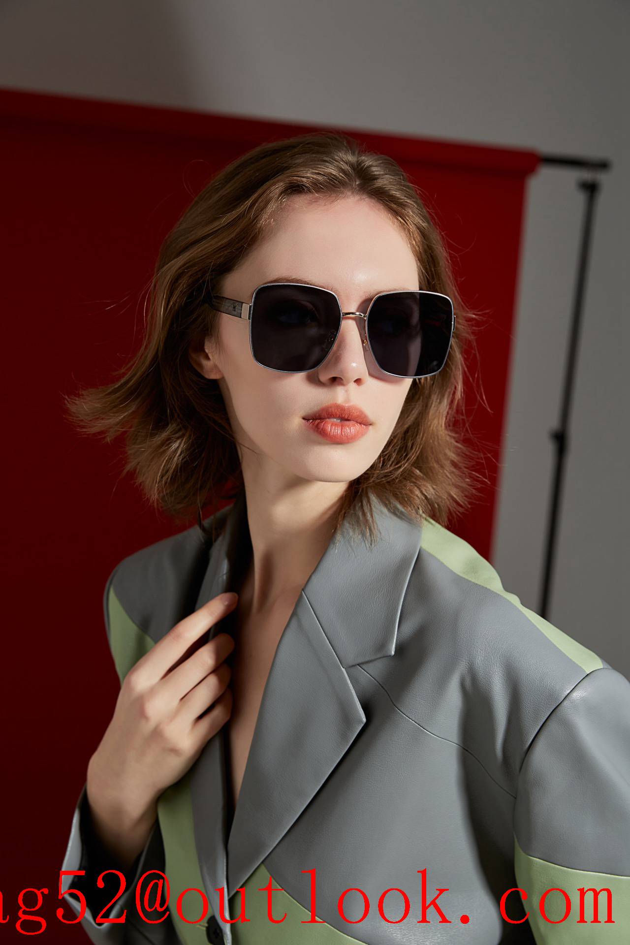 Gucci Nylon material with clear light transmittance sunglasses