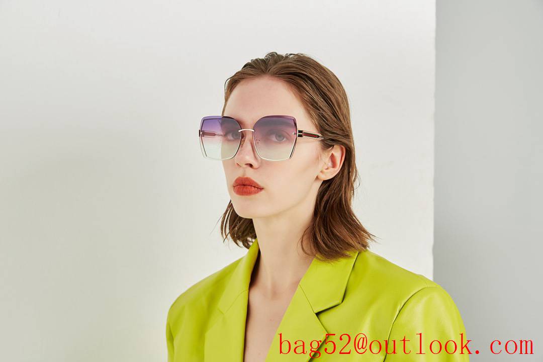 Gucci Environmentally friendly non-magnetic stainless steel metal sunglasses