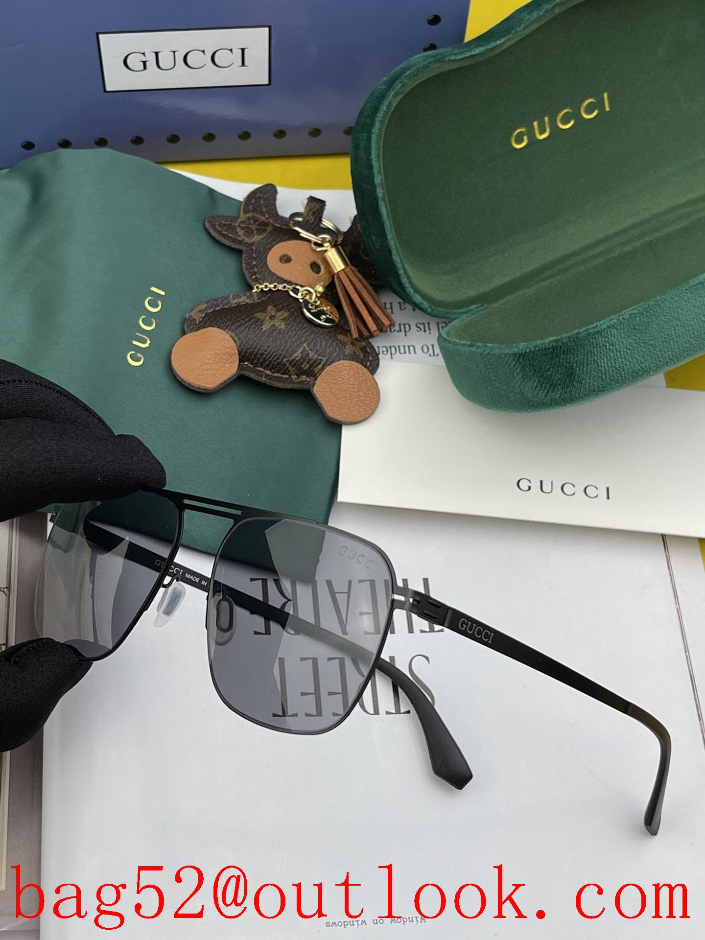 Gucci 2022 new men's and women's couple models sunglasses